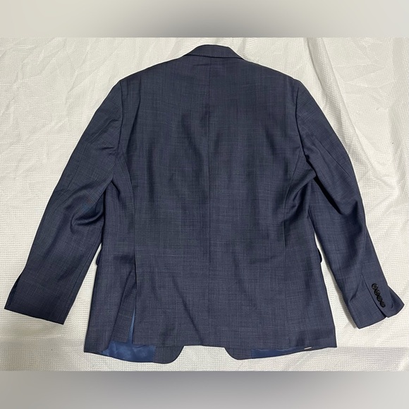 Ralph Lauren Men's Blue Blazer Macy’s Men’s Store Size 44 R Slim Fit Preloved - Picture 14 of 16